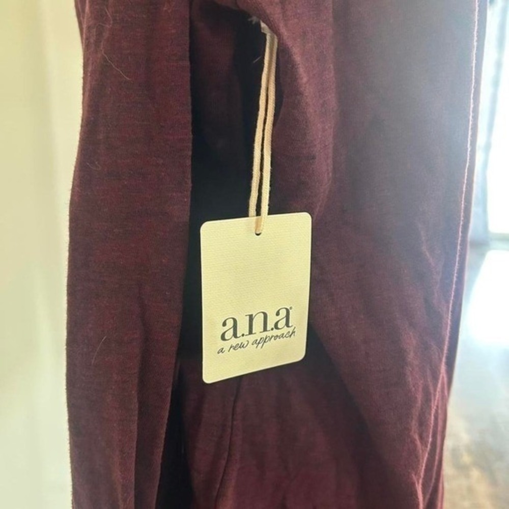 Maroon Long Sleeve T Shirt Casual Everyday Top - Picture 4 of 5